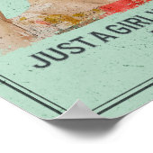 Nur ein Mädchen, das Vögel Liebe - Vogelbeobachtun Poster (Ecke)