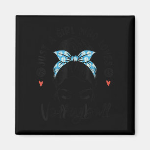Nur ein Mädchen, das Volleyball-Geschenke für Teen Magnet