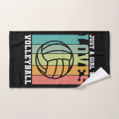 Nur ein Mädchen, das Volleyball Liebe Handtuch (Handtuch)