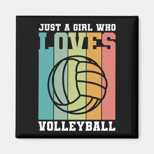 Nur ein Mädchen, das Volleyball Liebe Magnet (Vorne)