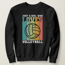 Nur ein Mädchen, das Volleyball Liebe