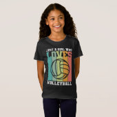 Nur ein Mädchen, das Volleyball Liebe T-Shirt (Vorne ganz)