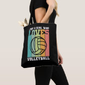 Nur ein Mädchen, das Volleyball Liebe Tasche (Von Nahem)