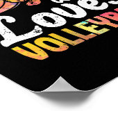Nur ein Mädchen, das Volleyball-Spielerinnen Liebe Poster (Ecke)