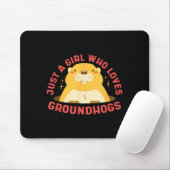 Nur ein Mädchen, das Waldmurmeltiere liebt - Glück Mousepad (Mit Mouse)