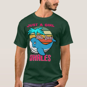 Nur ein Mädchen, das Wale Liebe T-Shirt