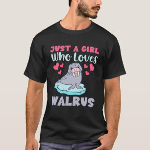 Nur ein Mädchen, das Walrus Tusks Lieben Ice Rink T-Shirt
