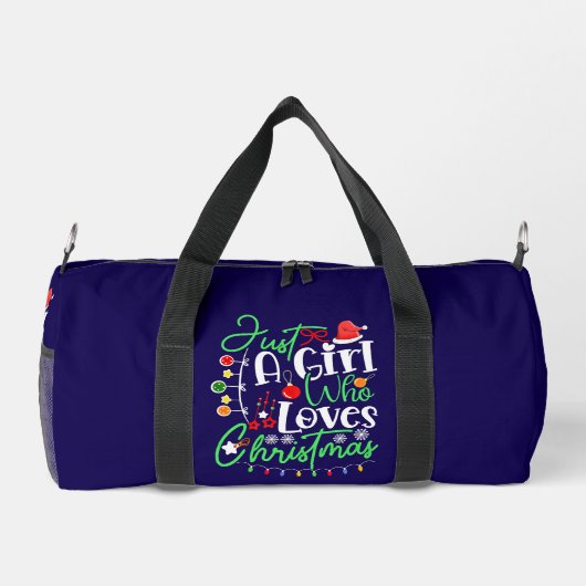 Nur ein Mädchen, das Weihnachten-64714 Lieben Duffle Bag (Rückseite)
