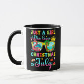 Nur ein Mädchen, das Weihnachten im Juli im Sommer Tasse (Links)