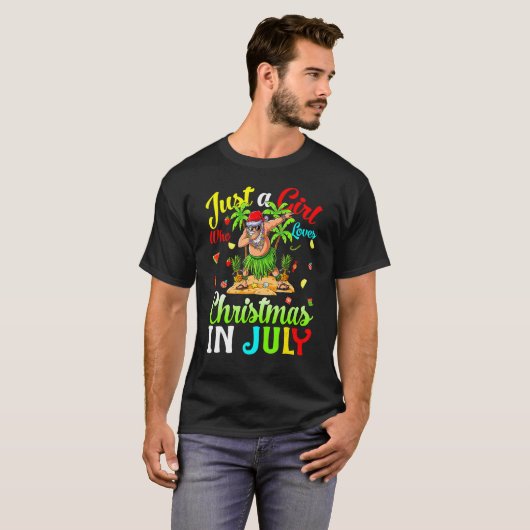 Nur ein Mädchen, das Weihnachten im Juli in Hawaii T-Shirt (Vorne ganz)