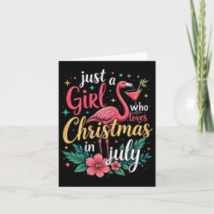 Nur ein Mädchen, das Weihnachten im Juli Liebe, nk Karte
