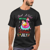 Nur ein Mädchen, das Weihnachten im Juli Lieben Sa T-Shirt (Vorderseite)