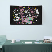 Nur ein Mädchen, das Weihnachten im Juli Lieben So Banner (Messeveranstaltung)