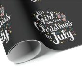 Nur ein Mädchen, das Weihnachten im Juli Lieben So Geschenkpapier (Rolleneckpunkt)