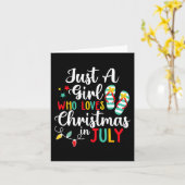 Nur ein Mädchen, das Weihnachten im Juli Lieben So Karte (Gelbe Blume)