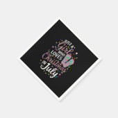 Nur ein Mädchen, das Weihnachten im Juli Lieben So Serviette (Ecke)