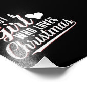 Nur ein Mädchen, das Weihnachten Liebe Fotodruck (Ecke)