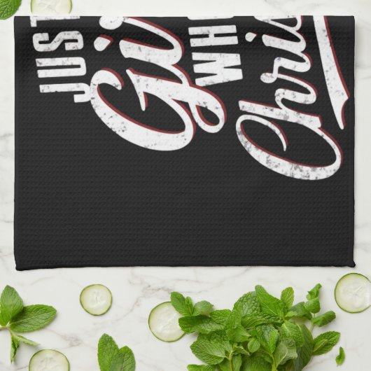 Nur ein Mädchen, das Weihnachten Liebe Geschirrtuch (Gefaltet)