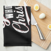 Nur ein Mädchen, das Weihnachten Liebe Geschirrtuch (Viertel Falte)