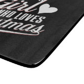 Nur ein Mädchen, das Weihnachten Liebe Schneidebrett (Ecke)