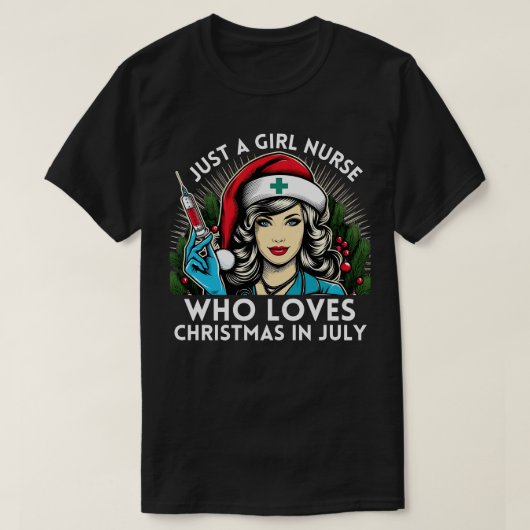 Nur ein Mädchen, das Weihnachten Lieben im Juli Kr T-Shirt (Design vorne)