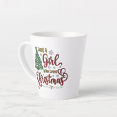 Nur ein Mädchen, das Weihnachten Lieben Milchtasse (Linke Ecke)