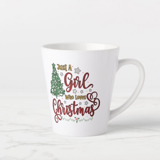 Nur ein Mädchen, das Weihnachten Lieben Milchtasse (Rechts)