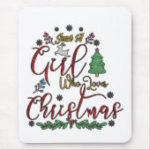 Nur ein Mädchen, das Weihnachten Lieben Mousepad (Vorne)