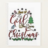 Nur ein Mädchen, das Weihnachten Lieben Planer (Vorderseite)