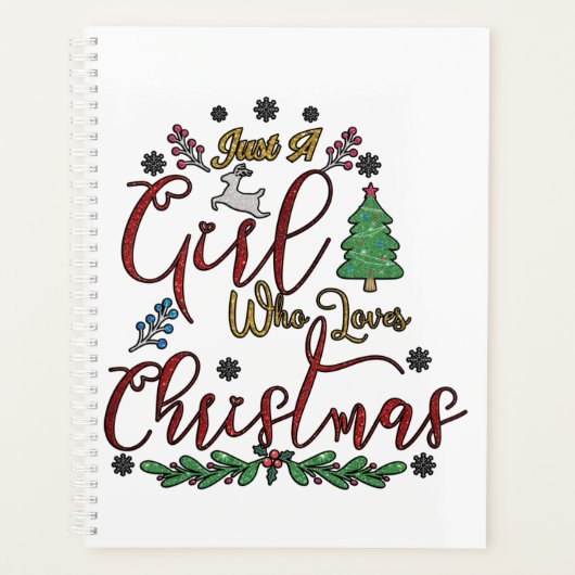 Nur ein Mädchen, das Weihnachten Lieben Planer (Vorderseite)