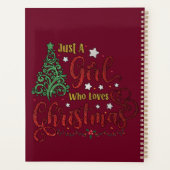Nur ein Mädchen, das Weihnachten Lieben Planer (Rückseite)