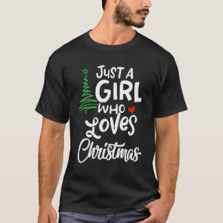 Nur ein Mädchen, das Weihnachten Lieben Weihnachte T-Shirt