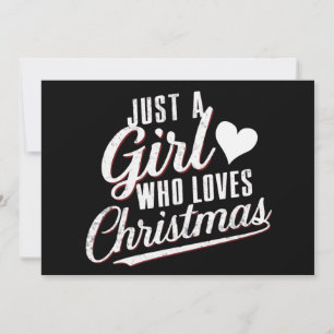 Nur ein Mädchen, das Weihnachten liebt 