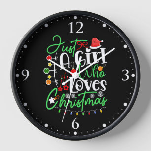 Nur ein Mädchen, das Weihnachten liebt Uhr