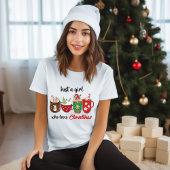 Nur ein Mädchen, das Weihnachten Niedliche Moderne T-Shirt