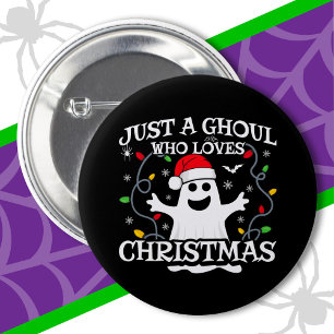 Nur ein Mädchen, das Weihnachten Weihnachten Weihn Button