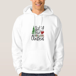 Nur ein Mädchen, das Weihnachts-Weihnachtsliebhabe Hoodie