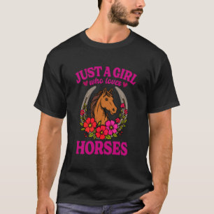 Nur ein Mädchen, das Westernpferde liebt T-Shirt