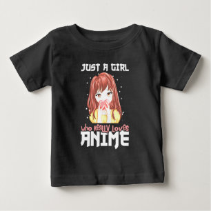 Nur ein Mädchen, das wirklich Anime Liebe Baby T-shirt