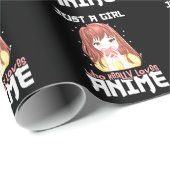 Nur ein Mädchen, das wirklich Anime Liebe Geschenkpapier (Rolleneckpunkt)