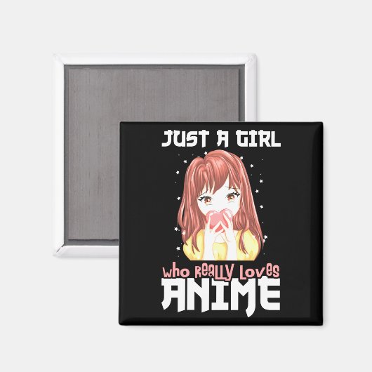 Nur ein Mädchen, das wirklich Anime Liebe Magnet (Vorderseite/Rückseite)