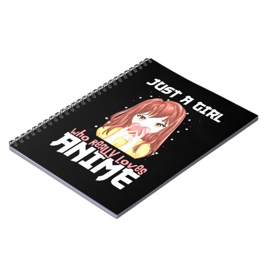 Nur ein Mädchen, das wirklich Anime Liebe Notizblock (Linke Seite)