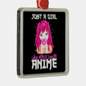 Nur ein Mädchen, das wirklich Anime Liebe Ornament Aus Metall (Rechts)