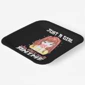 Nur ein Mädchen, das wirklich Anime Liebe Pappteller (Gewinkelt)