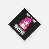 Nur ein Mädchen, das wirklich Anime Liebe Serviette (Ecke)