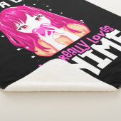 Nur ein Mädchen, das wirklich Anime Liebe Sherpadecke (3/4)