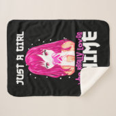 Nur ein Mädchen, das wirklich Anime Liebe Sherpadecke (Vorderseite (Horizontal))