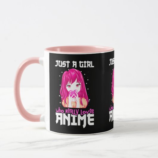 Nur ein Mädchen, das wirklich Anime Liebe Tasse (Links)