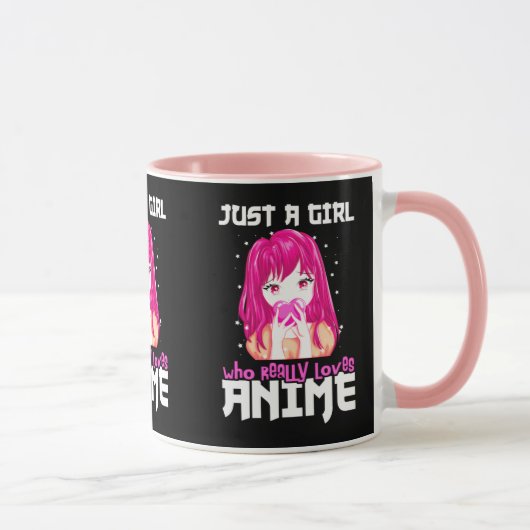 Nur ein Mädchen, das wirklich Anime Liebe Tasse (Rechts)