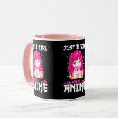 Nur ein Mädchen, das wirklich Anime Liebe Tasse (Vorderseite Links)
